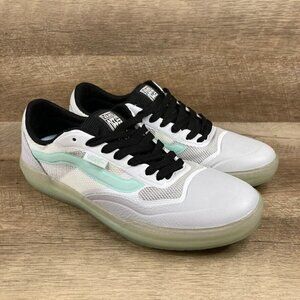 VANS Ave Sport Leather Mint White Ultimate Waffle Mens Sz 6.5 Womens 8 NEW